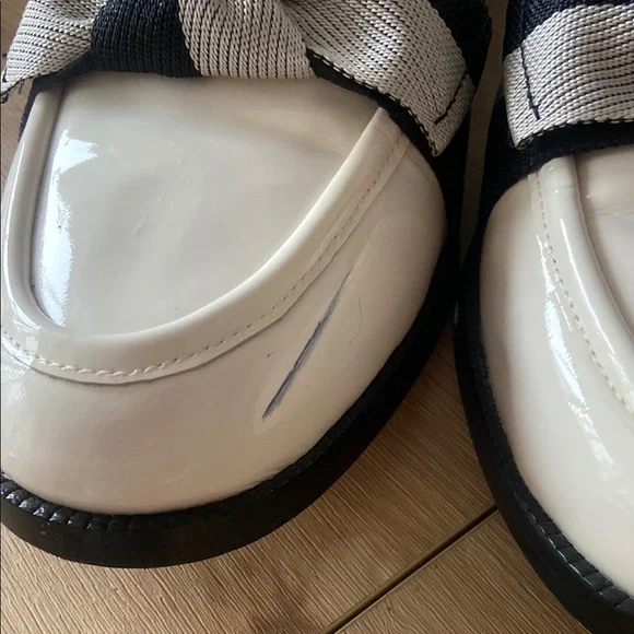 Kate Spade Cream and Black Loafers - Picture 3 of 6